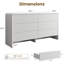 Commode 6 tiroirs 55,1 po-364316836
