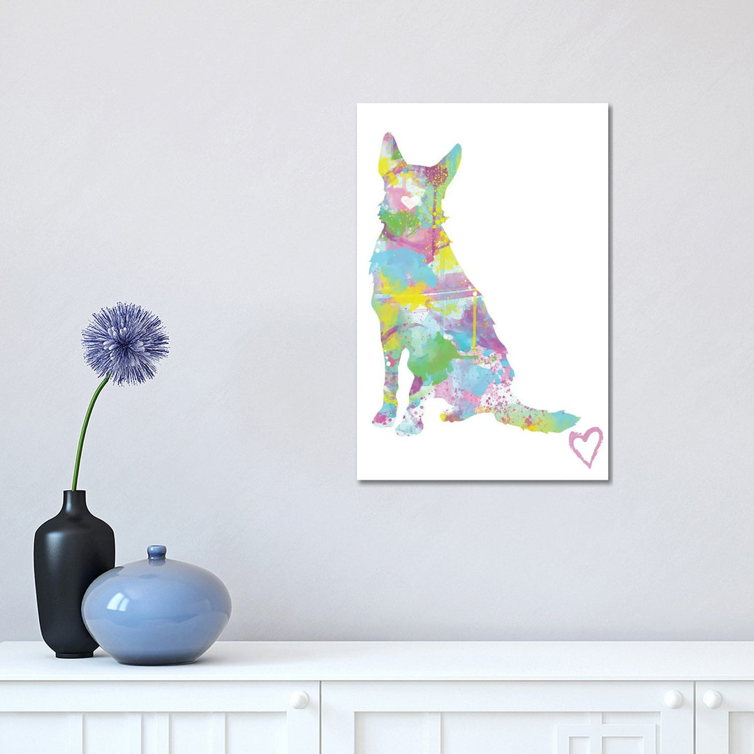 German Shepherd Silhouette I by - Art Prints on