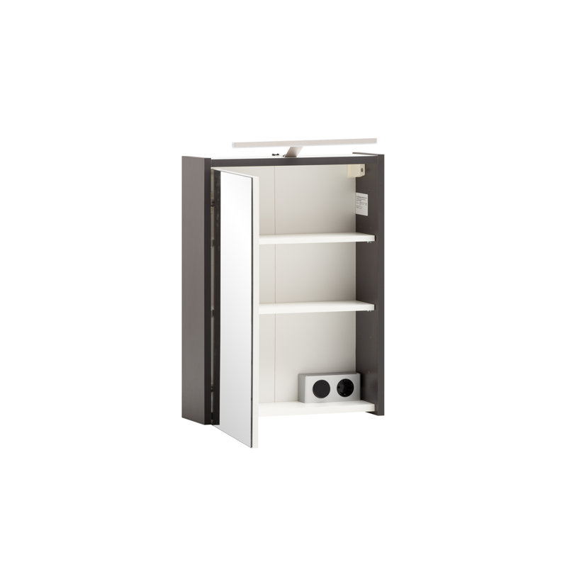 Rayel Mirrored Bathroom Cabinets with Mirror Adjustable Shelves