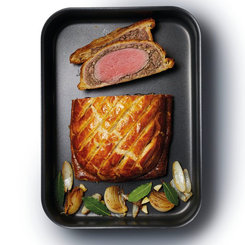 MasterClass Non-Stick Hard Anodised Roasting Pan, 6.5 cm H x 37 cm W x 26.5 cm D
