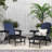 HDPE Folding And Adjustable Adirondack Chair With Ottoman-806725599