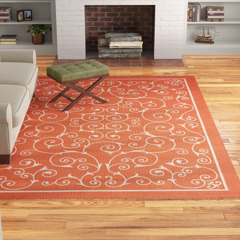 Bertran Abstract Indoor / Outdoor Rug, Rectangle 10' x 13'
