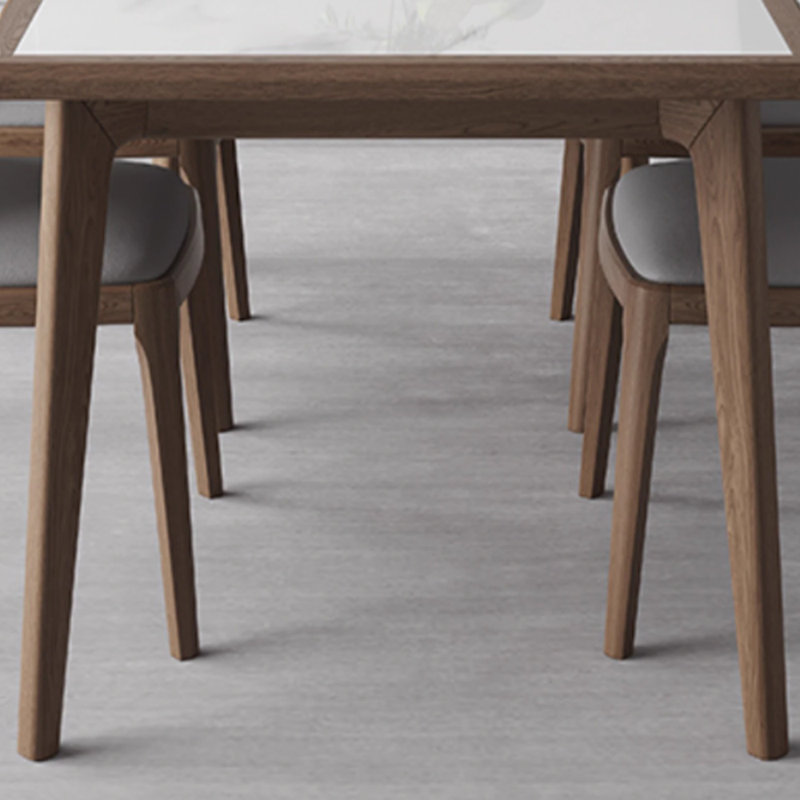 Ensemble de salle à manger haut de gamme en bois massif, H 29,52 po x L 55,11 po x l 31,49 po