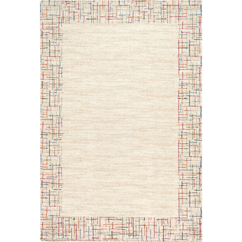 Tapis ivoire/multicolore Brock, Rectangle 6 pi 7 po x 9 pi 6 po