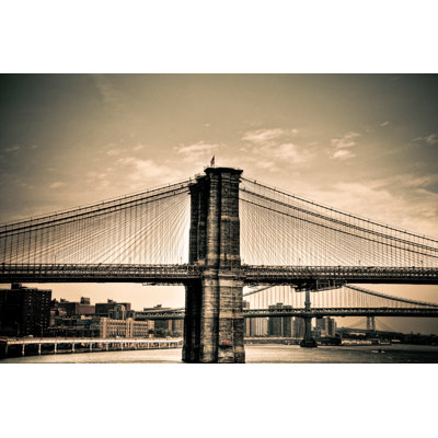 « brooklyn bridge new york bridges » par kelly, reproduction de photo sur toile tendue