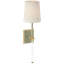 Julie Neill Lucia 21" Cordless Sconce with Linen Shade-2105074079