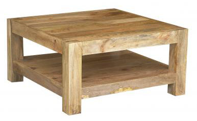 Donoghue Solid Wood Four Leg Coffee Table, Mango Natural