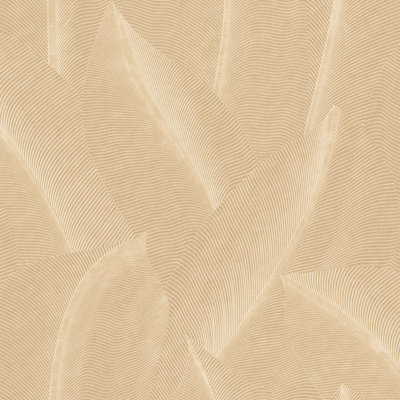 Papier peint allure feuille beige