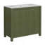 Organisateur de meuble-lavabo 36 po avec lavabo en céramique, ensemble d'armoire de rangement, vert olive