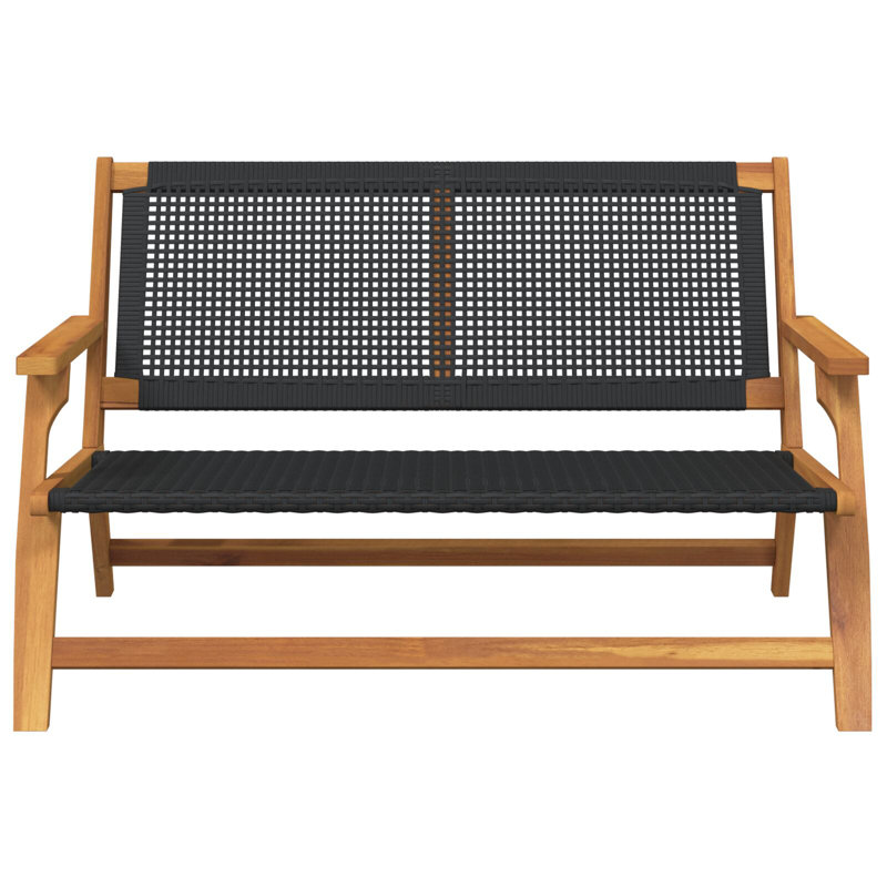 Mobilier de jardin vidaXL noir 48,03 po x 30,71 po x 28,74 po, Noir