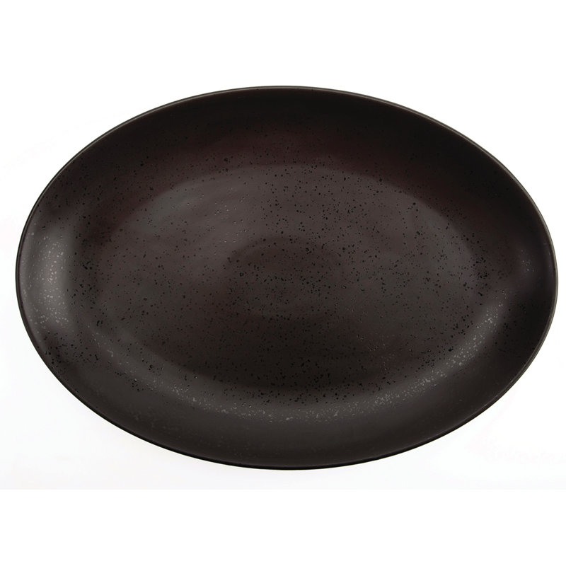 Lava Oval Platters, 14 1/2", by Luzerne