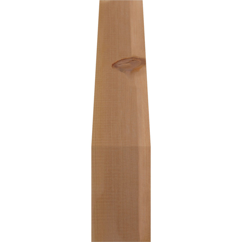 Attelle de genou Funston, Cèdre rouge, Lisse, H 26 po x l 5,5 po x P 14 po
