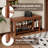 100% solid wood front door shoe rack, closet solid wood shoe bench, load-bearing 550 pounds, entryway, hallway, hallway shoe rack with space for boots