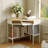 31.5"W X 31.5"D X 32.5"H Modern Corner Desk With Rotating Lift-Top & Dual-Shelf Storage