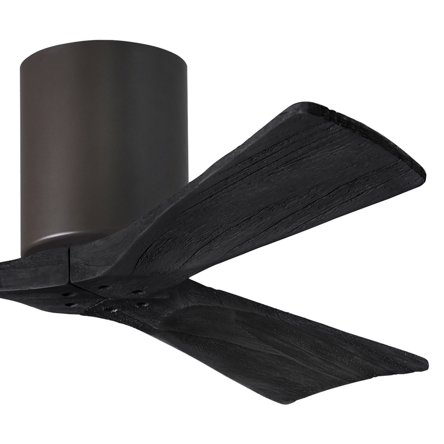 Olivier Ceiling Fan, Textured Bronze, 42", Matte Black