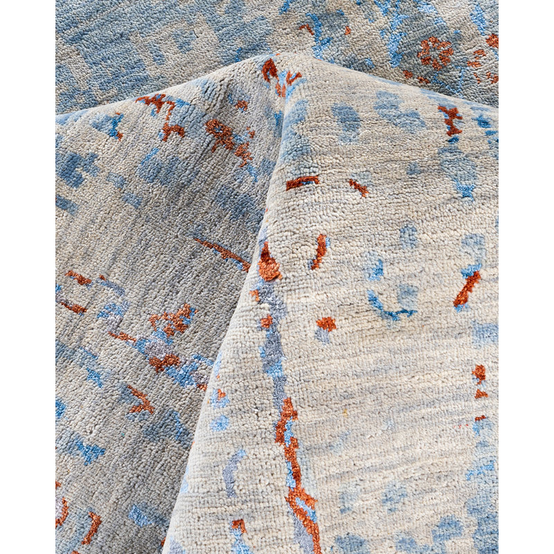 Overdyed One-of-a-Kind 8'1" x 9'9" Hand Knotted Area Rug
