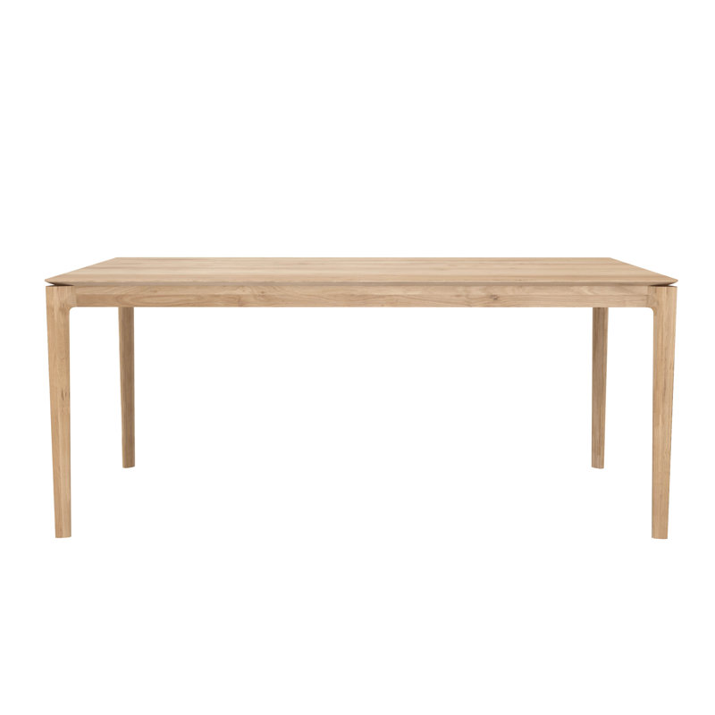 Bok Solid Wood Dining Table, Natural Oak, 30"H x 71"L x 35.5"W