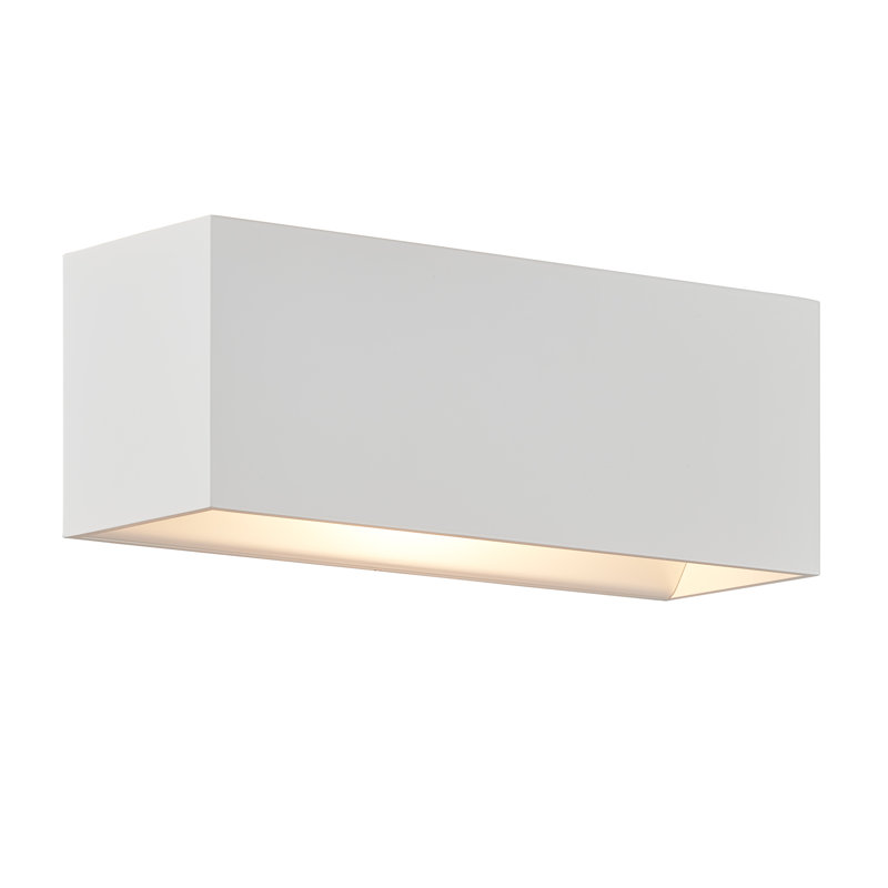 QB LED Flush Mounted Sconce, White