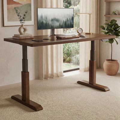 Cherry Rectangular Solid Wood desk
