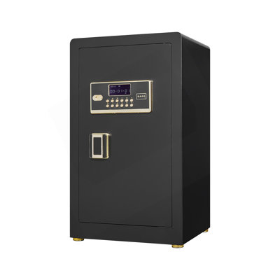 Security Electronic Steel Home Safe, Anti-Theft Digital Security Lock Box With Smart Alert System, Removable Shelf, Mute Function, Personal Document Safes For Money Jewelry