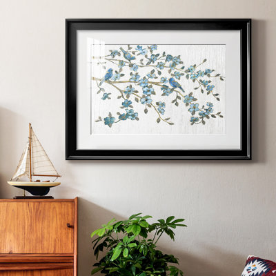 " Blooming Bluebirds " Painting Print
