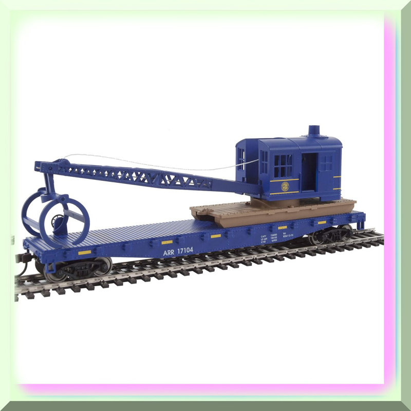 HO Scale Logging Crane Flatcar 17104