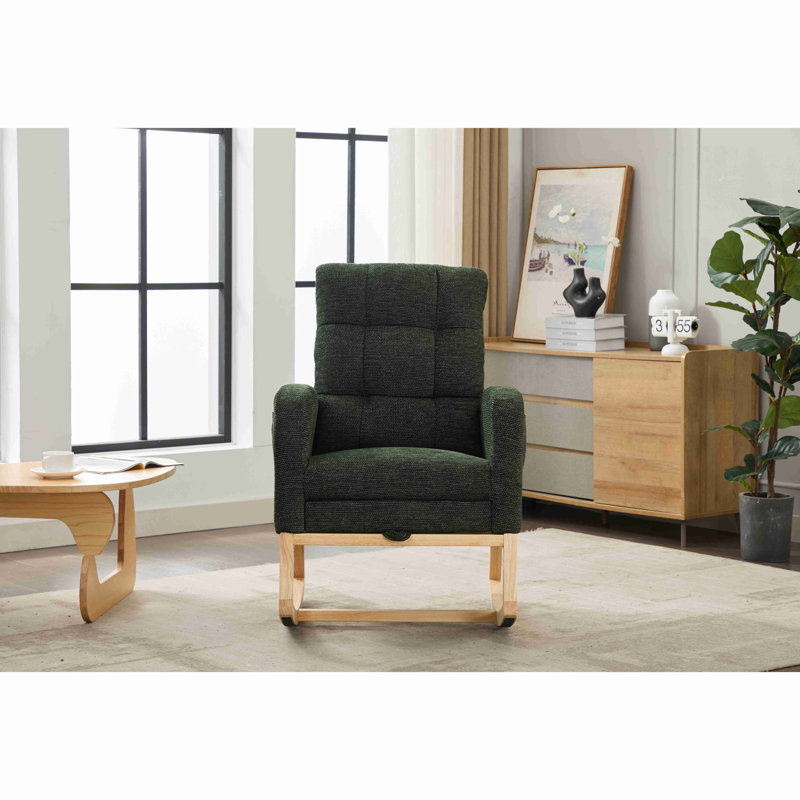 Chaise berçante Modern, Vert foncé