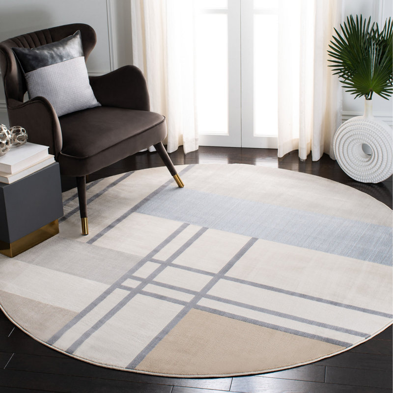 Tapis géométrique Bohuslavice Orwell 300 Performance, Rond 9 pi