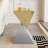 Modern Stainless Steel Abstract End Table