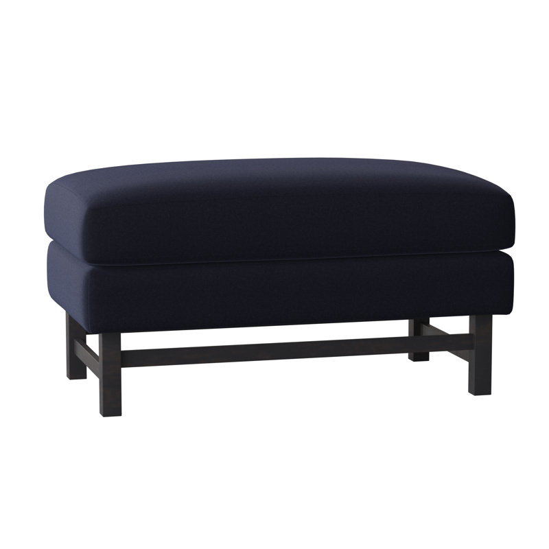 Repose-pieds rectangulaire 36 "Edward, Margaret Tangelo, Espresso