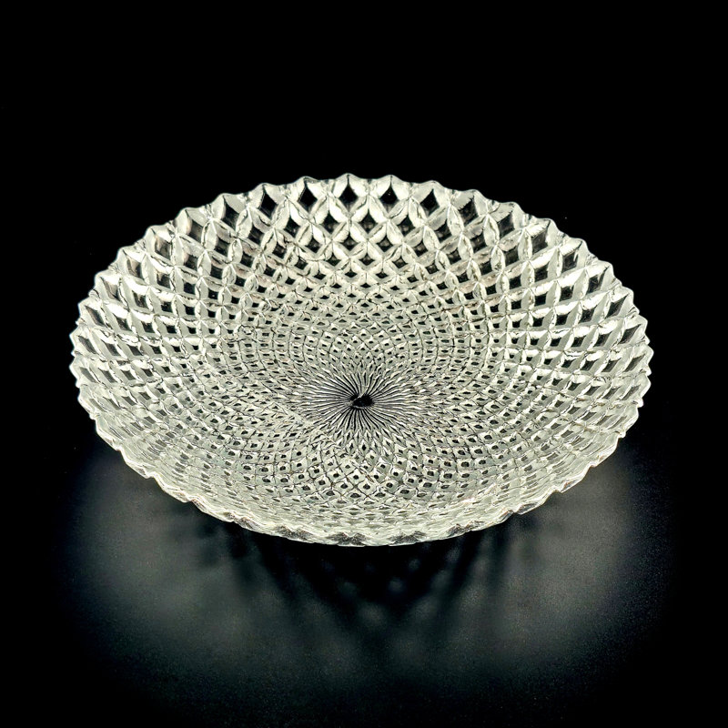 Mcclain Gilded Glass Soup Plate Silver