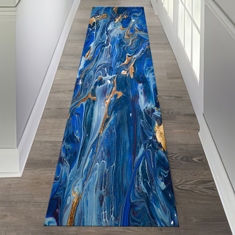 Exquisite Non-Woven Thin Type Printed Rug with Subtle Floral Design Brings an Element of Elegance and Sophistication to Any Space