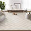 Tapis crème à carreaux lavable à la machine Abani Rugs Lars-437051640