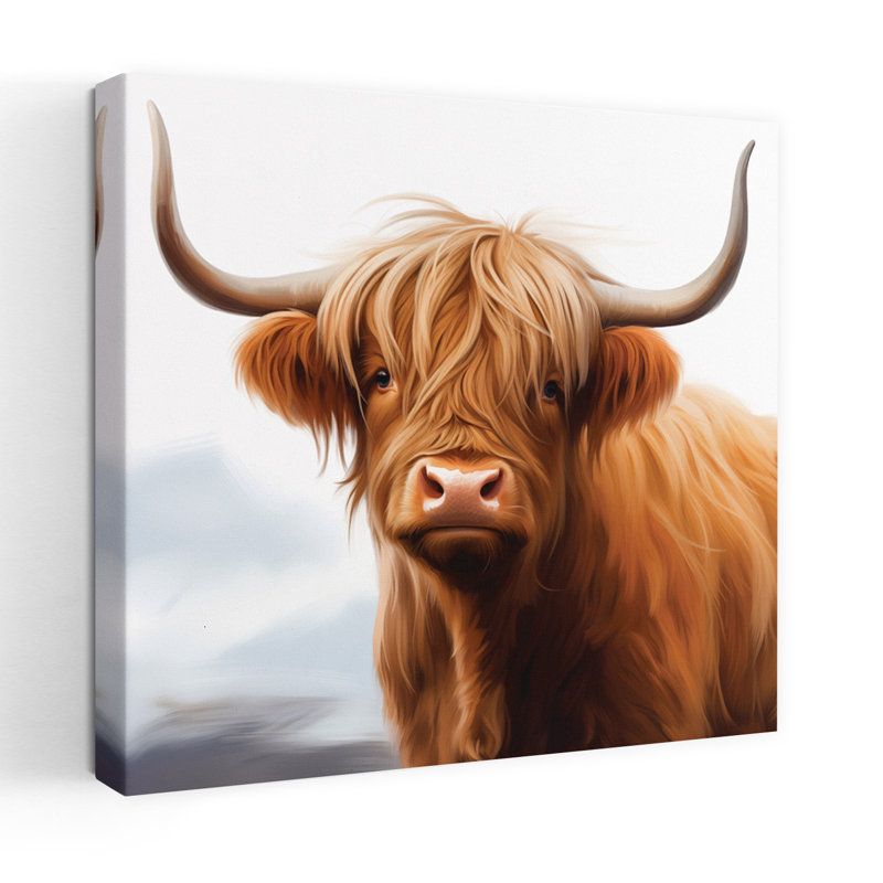 Silky Highland, art naturel contemporain, H 18 po x l 18 po