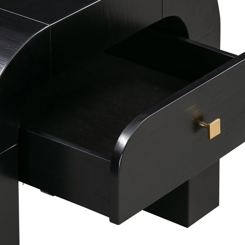 Baxley 26'' W Nightstand, Black