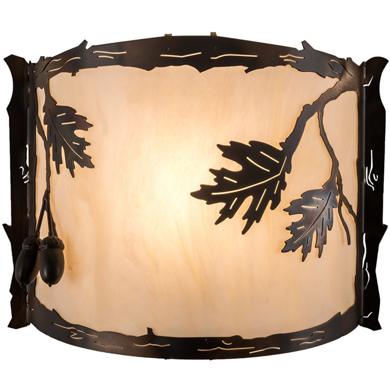 Plafonnier encastré 1 lumières chêne leaf et acorn Zeitz