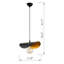 Luminaire suspendu en métal à hauteur réglable-909370015