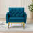Zianny Velvet Accent Chair with Ottoman-673816099
