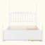 Structure de lit plateforme avec lit gigogne simple TG et 2 tiroirs de rangement, lit en bois classique avec tête de lit à broche-1655328453