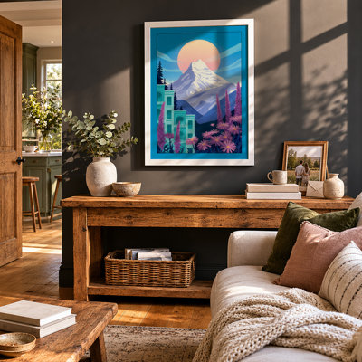 Mountain At Sunrise Modern - Print
