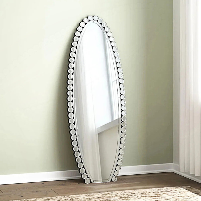 Crystal Full Length Mirror With Stand