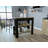 1-Drawer 2-Shelf Kitchen Island Wenge And Light Oak