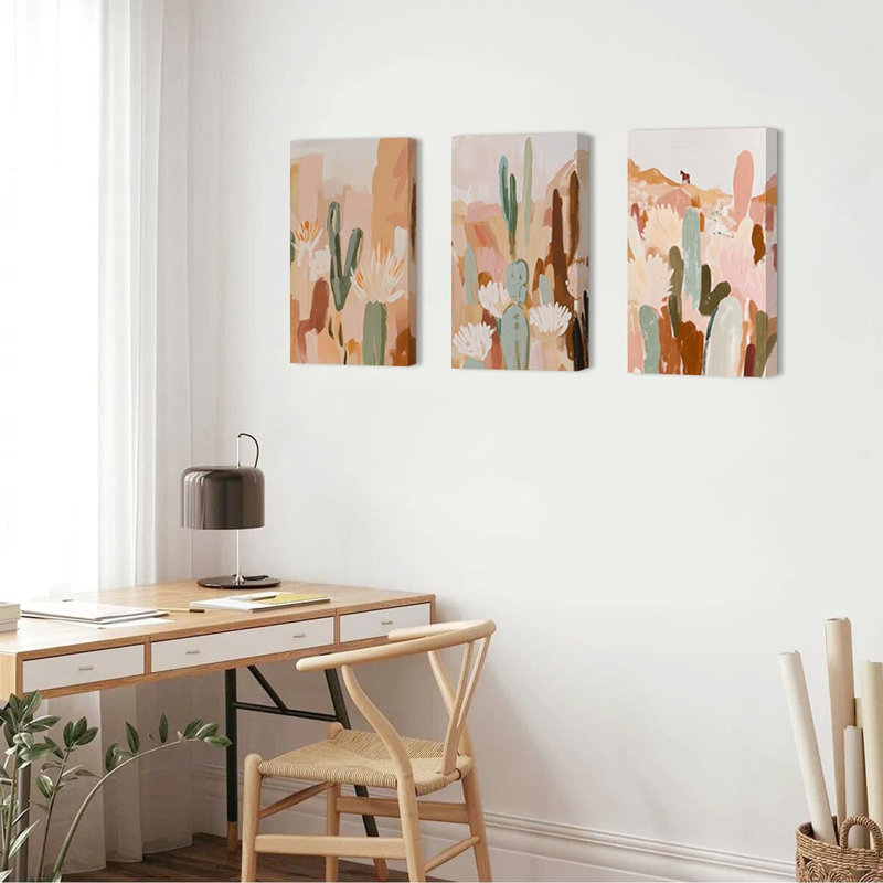 3 Piece Wrapped Canvas Print, 60 cm H x 120 cm W