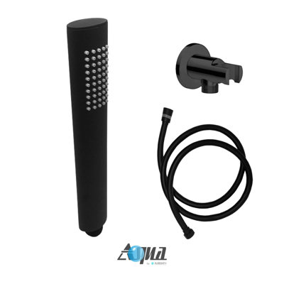Kube ARHH123 Aqua Rondo by KubeBath Handheld Kit With Handheld, 5' Long Hose and Wall Adapter