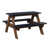 Navy Blue Top/Antique Mahogany Base