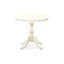 L'ensemble de mobilier de salle à manger 3 pièces comprend une table ronde avec piédestal et 2 chaises rembourrées en tissu de lin beige clair, lin blanc-1946634659-1946634653