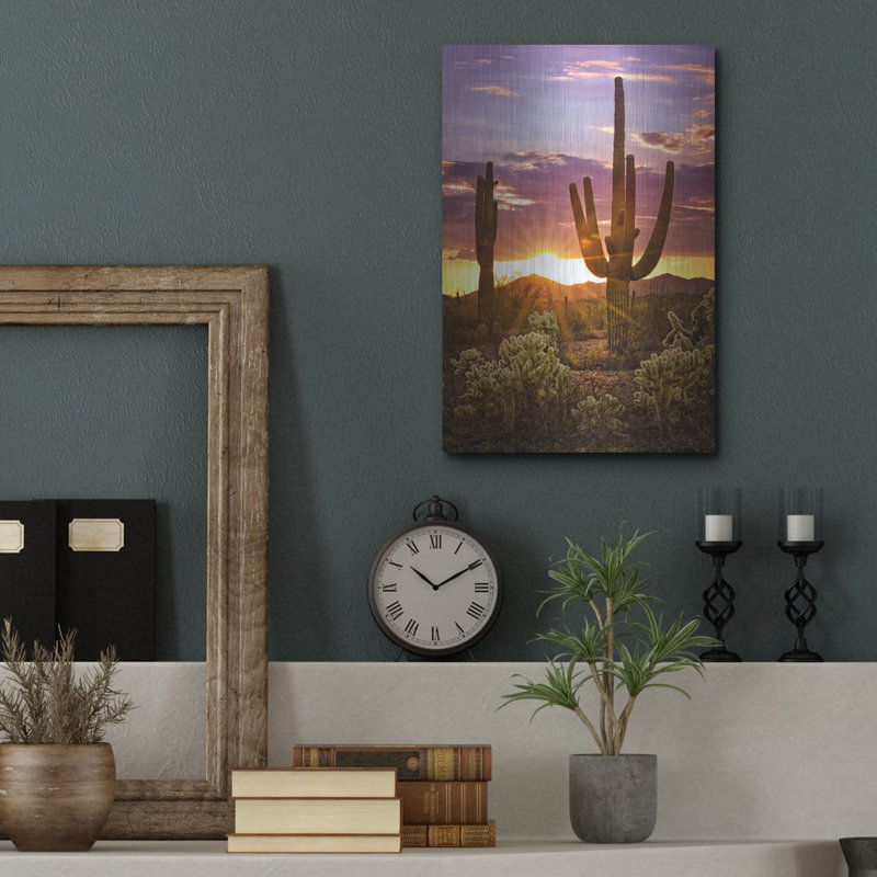  «Canyon Sunset 8» par David Drost, art mural en métal, 12 po x 16 po, H 16 po x l 12 po