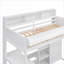 Lit mezzanine simple en bois avec rangement Garde-robe - blanche, peu encombrante pour les petites chambres