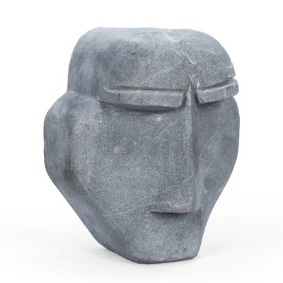 MJ Hand Carved Natural Stone Face