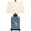 23" Blue Indian Elephant Table Lamp